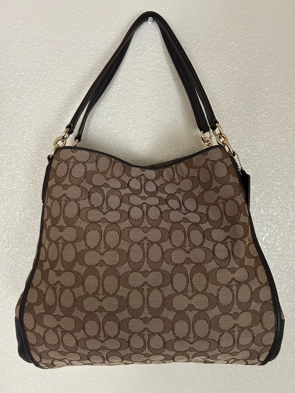 Coach Phoebe Shoulder Bag F36424 Khaki/Brown Signature Canvas – Classic & Chic